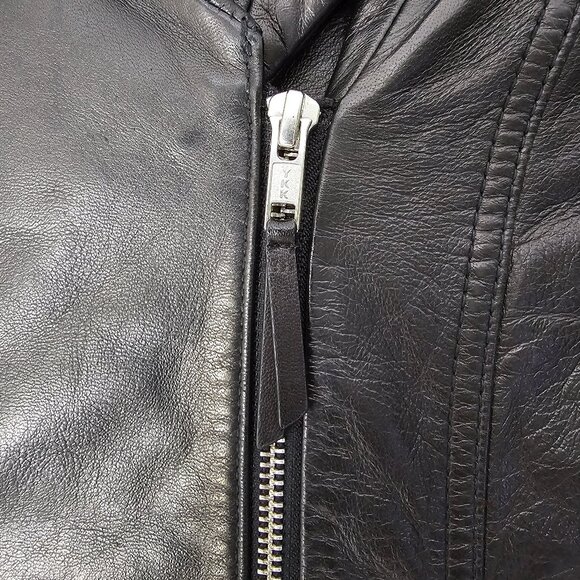 Soia & Kyo Beka Hooded Leather Jacket - 2016 - Black - Sz XS - Picture 6 of 16